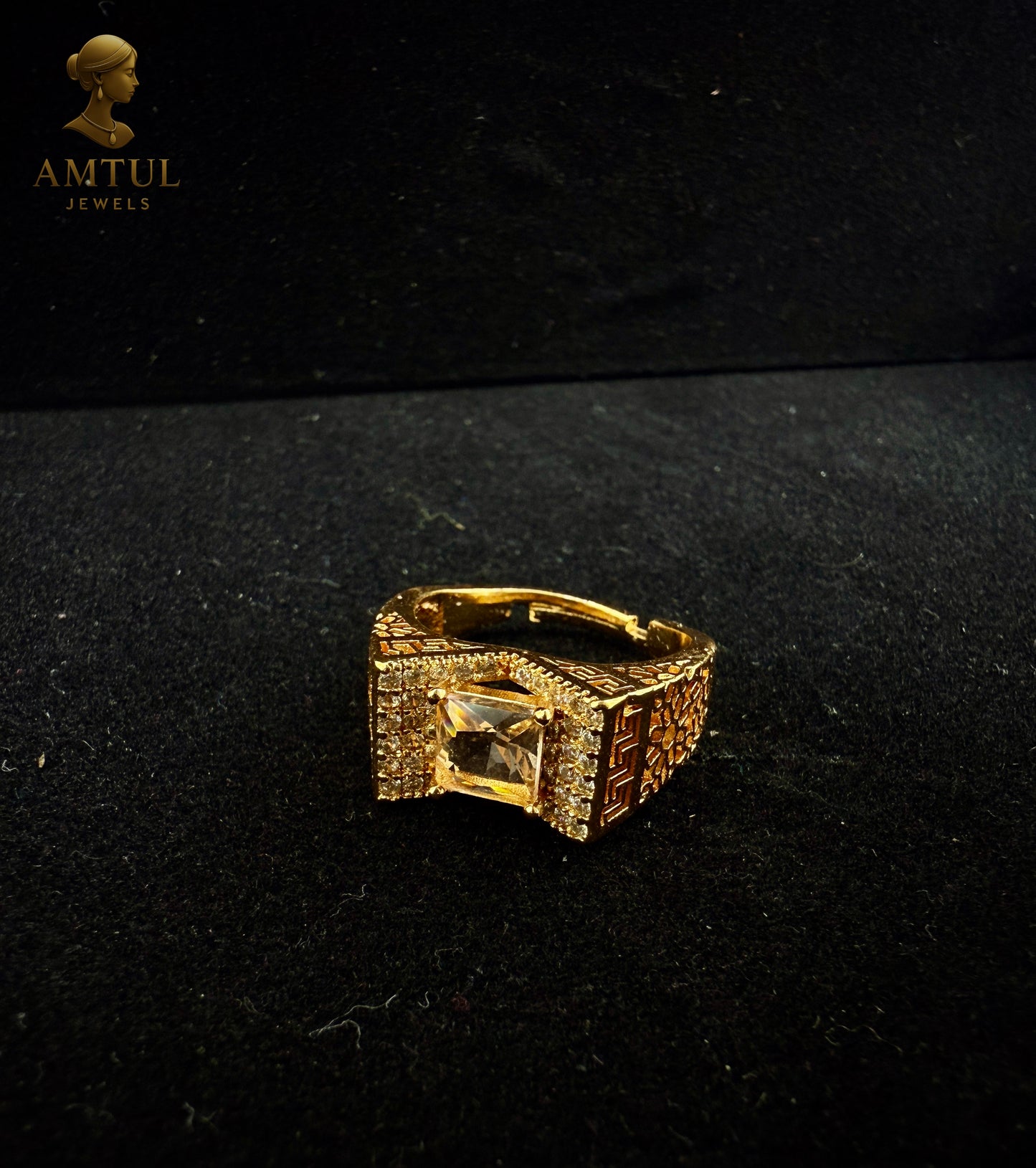 💍Royal Amber Princess Ring