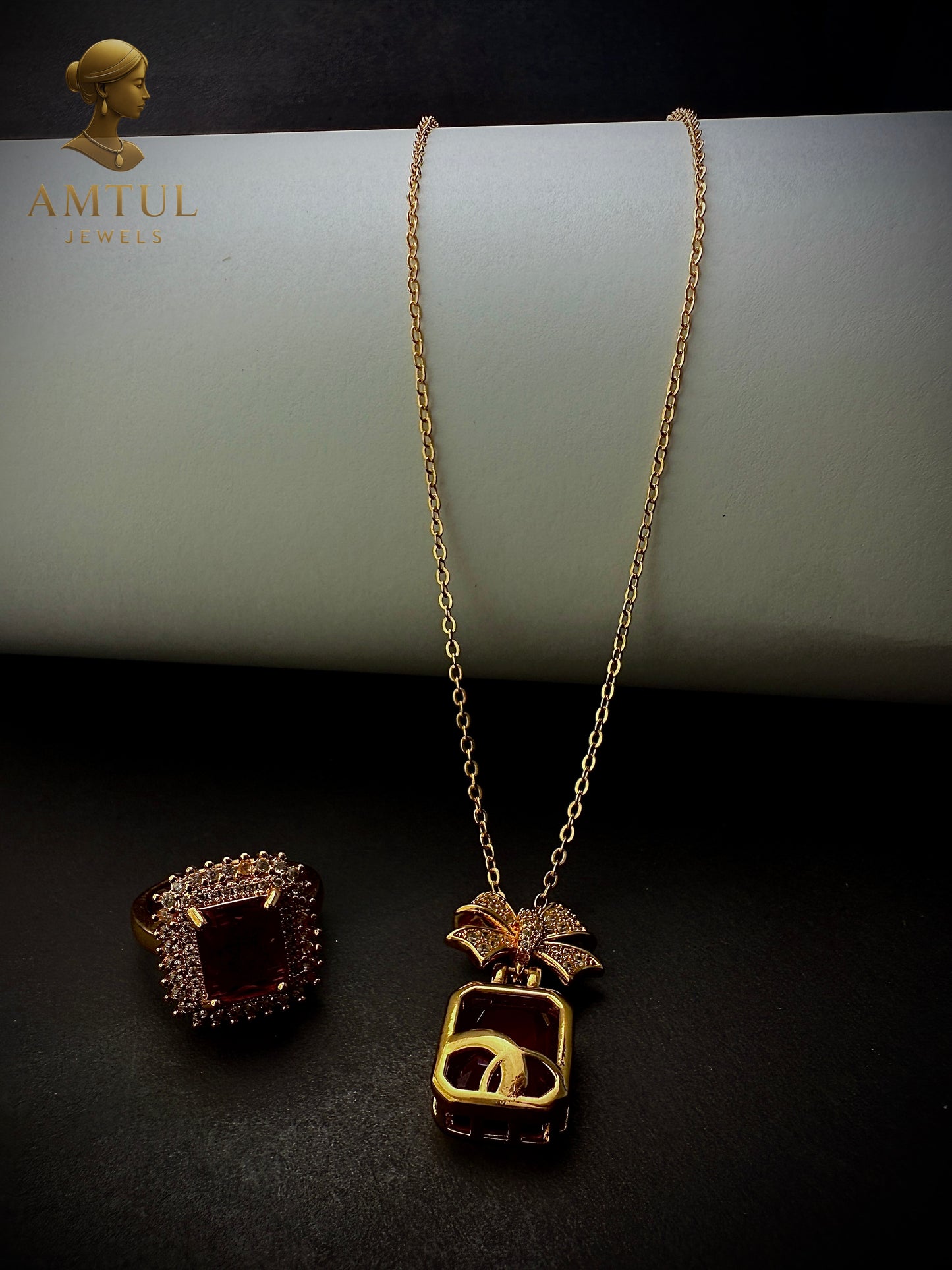 Royal Maroon Glow Set