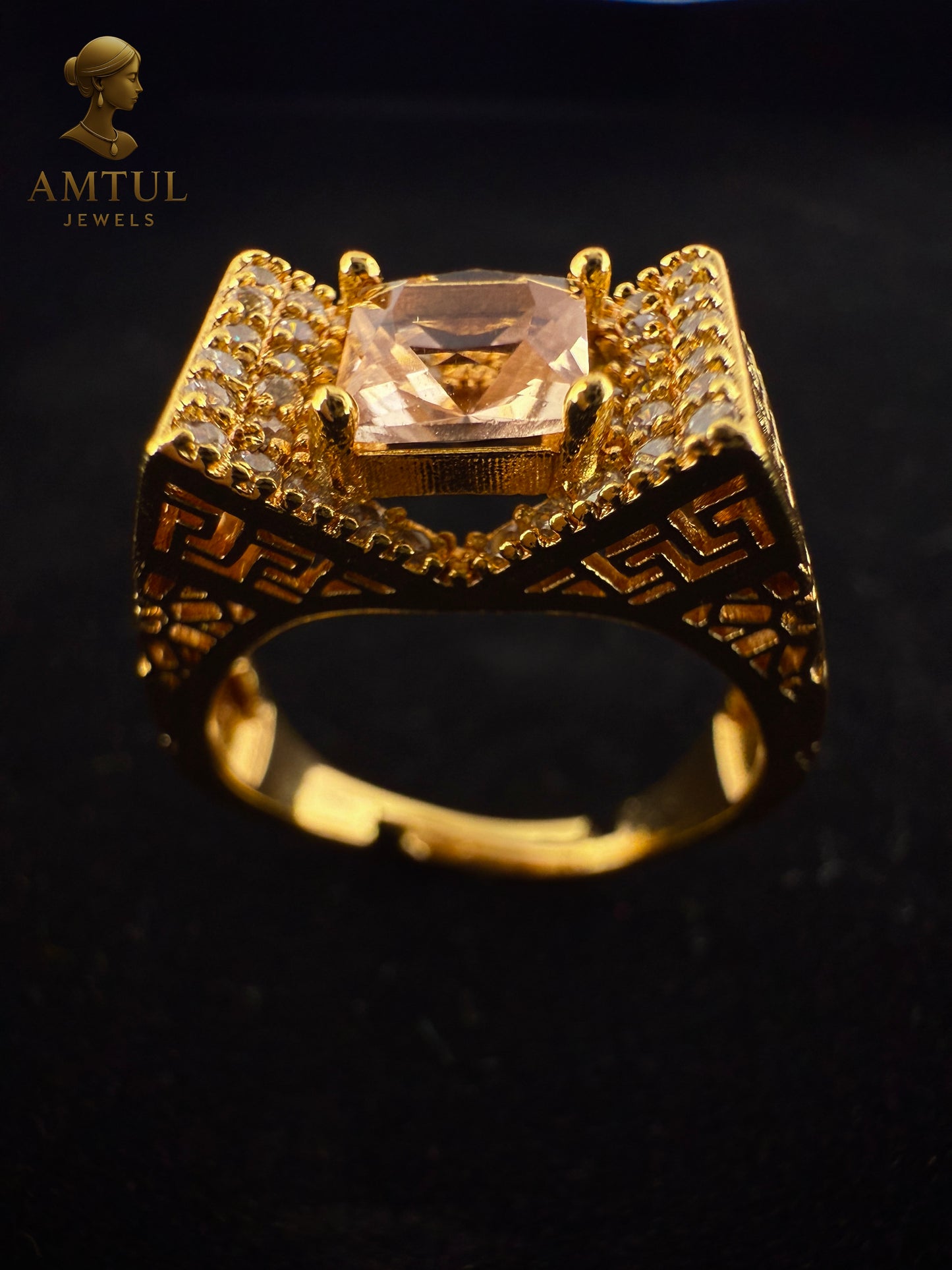 💍Royal Amber Princess Ring