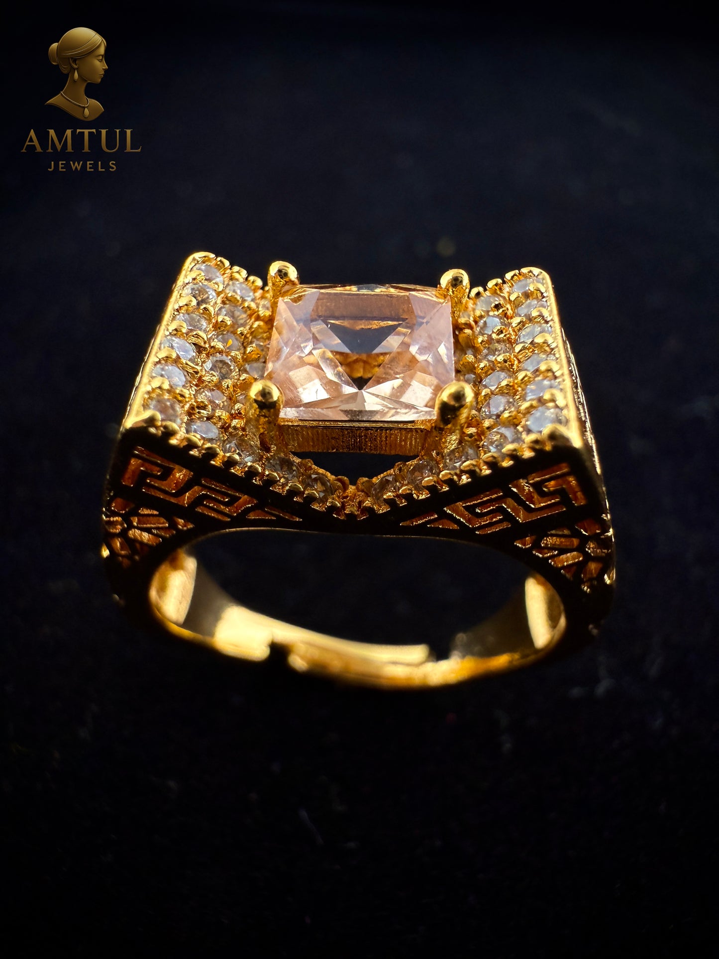 💍Royal Amber Princess Ring