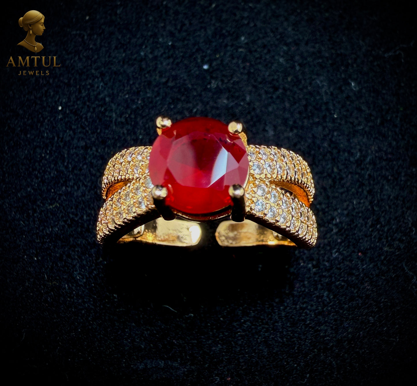❤ Royal Ruby Glow Ring 👑