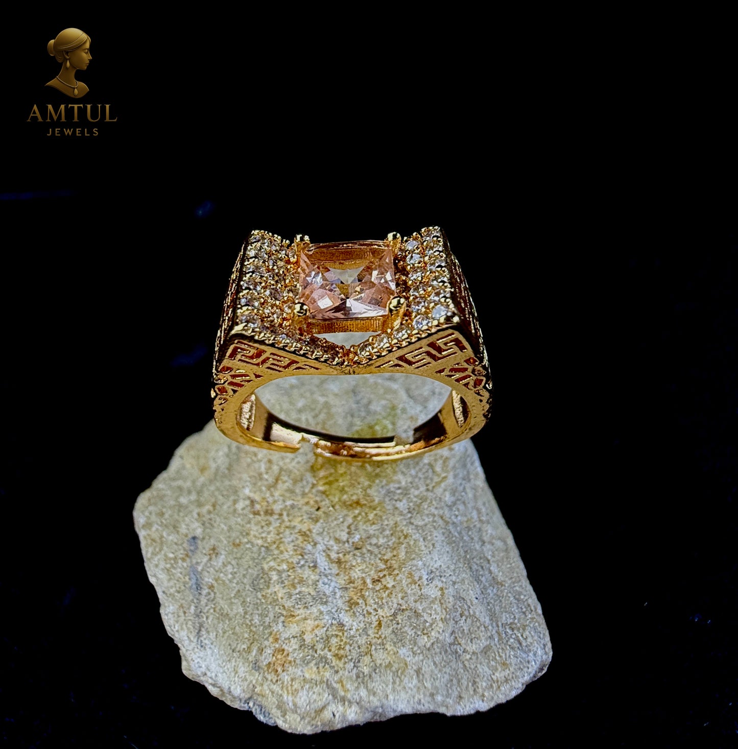 💍Royal Amber Princess Ring