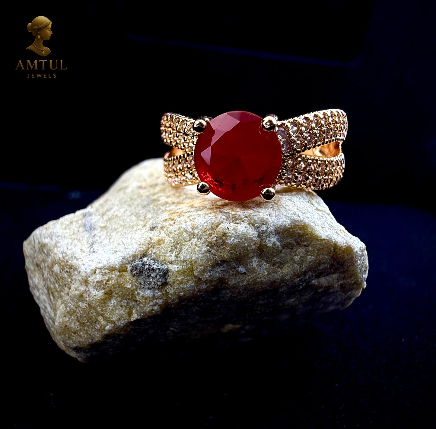 ❤ Royal Ruby Glow Ring 👑