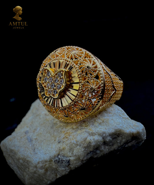 👑 Majestic Butterfly Crown Ring