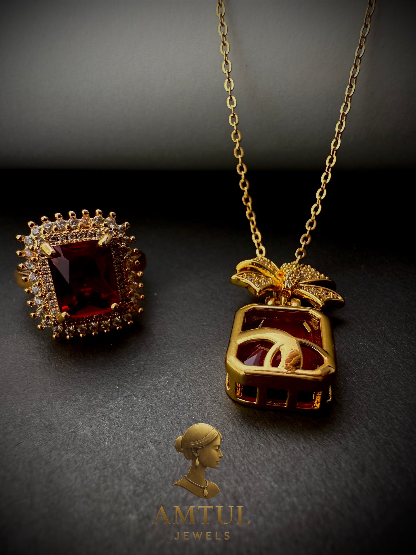 Royal Maroon Glow Set