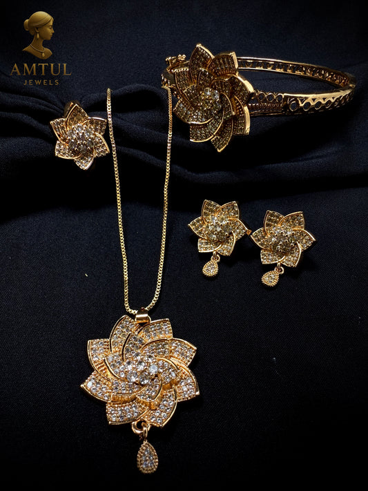 Elite Bloom Crystal Jewelry Set 🌸